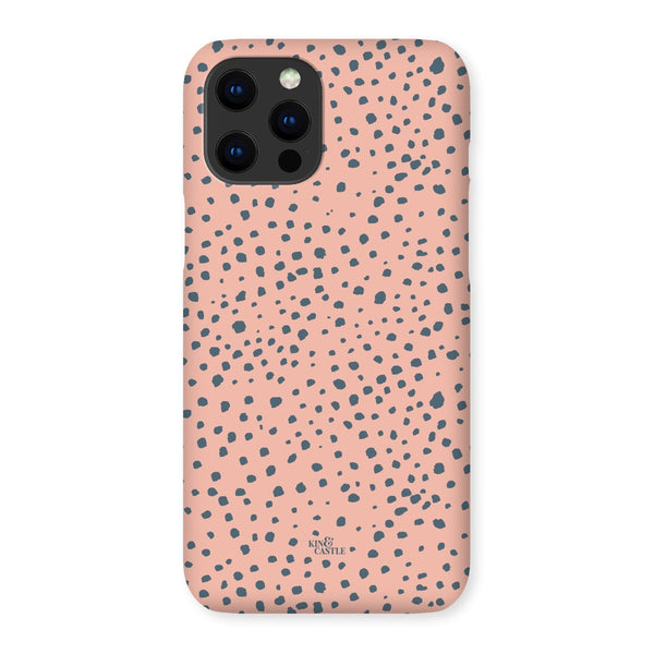 Pink & Grey Animal Spots Snap Phone Case