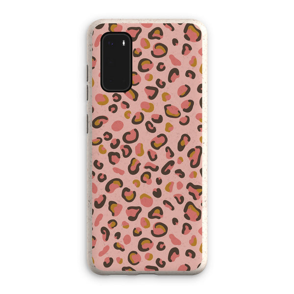Rose Pink Leopard Print Eco Phone Case