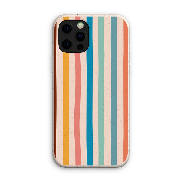 Earth Tones Stripe Eco Phone Case