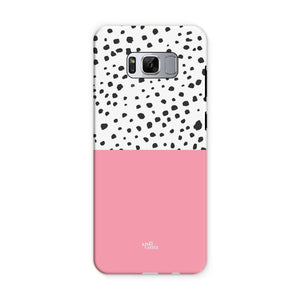 Samsung S8 Tough Case - Pink & Graphite Animal Spots - Gloss