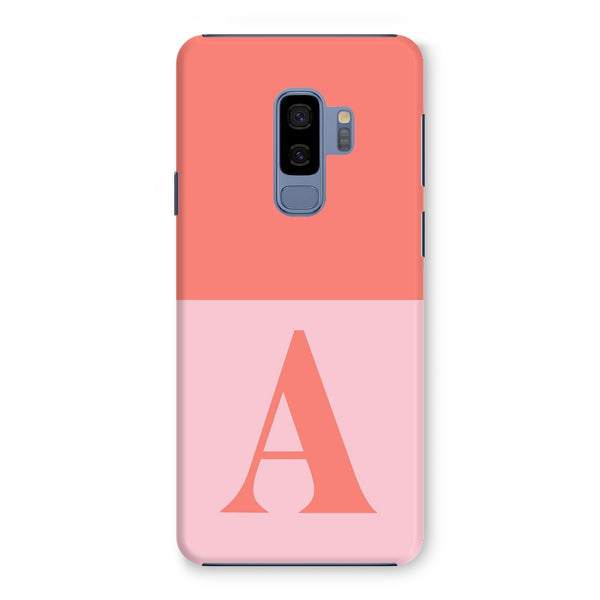 Monogram Initial Pastel Colours Snap Phone Case