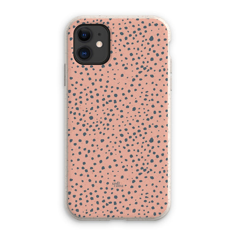 Pink & Grey Animal Spots Eco Phone Case