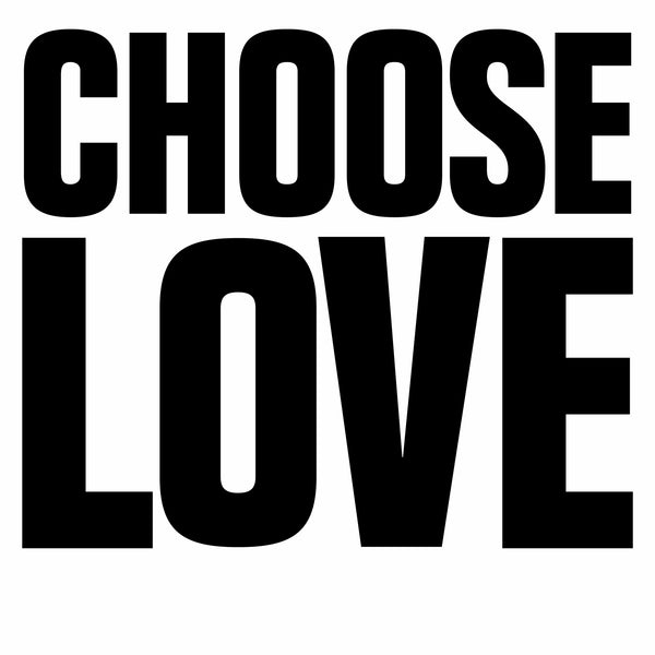 Love! (brights) Art Print - Choose Love charity print