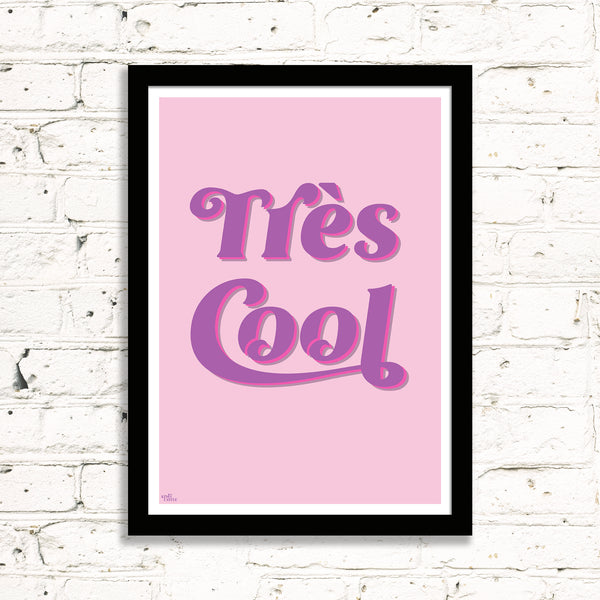 Tres Cool Art Print (bubblegum pinks)