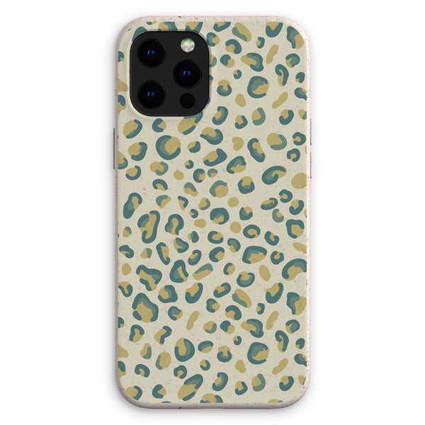 Mint Green Leopard Print Eco Phone Case