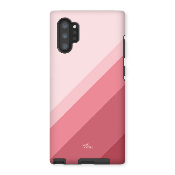 Pink Geometric Stripe Tough Phone Case