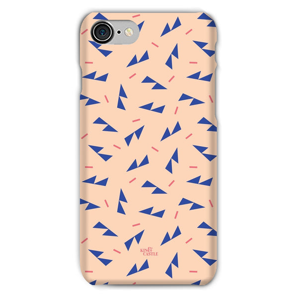 Blue Ditzy Triangles Snap Phone Case