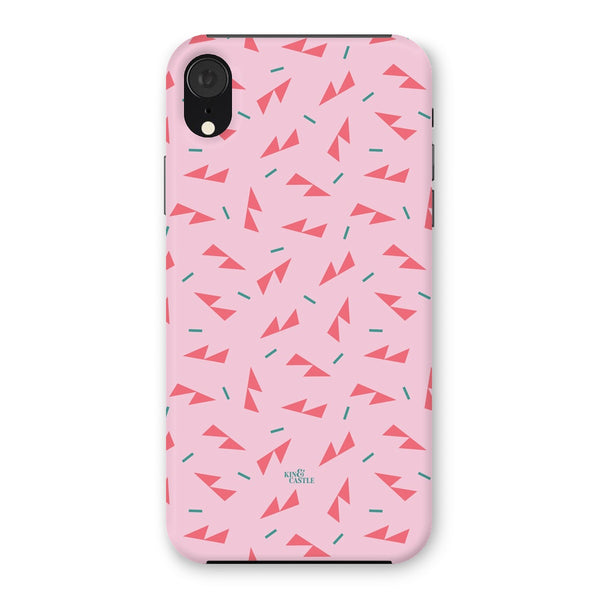 Pink Ditzy Triangles Snap Phone Case