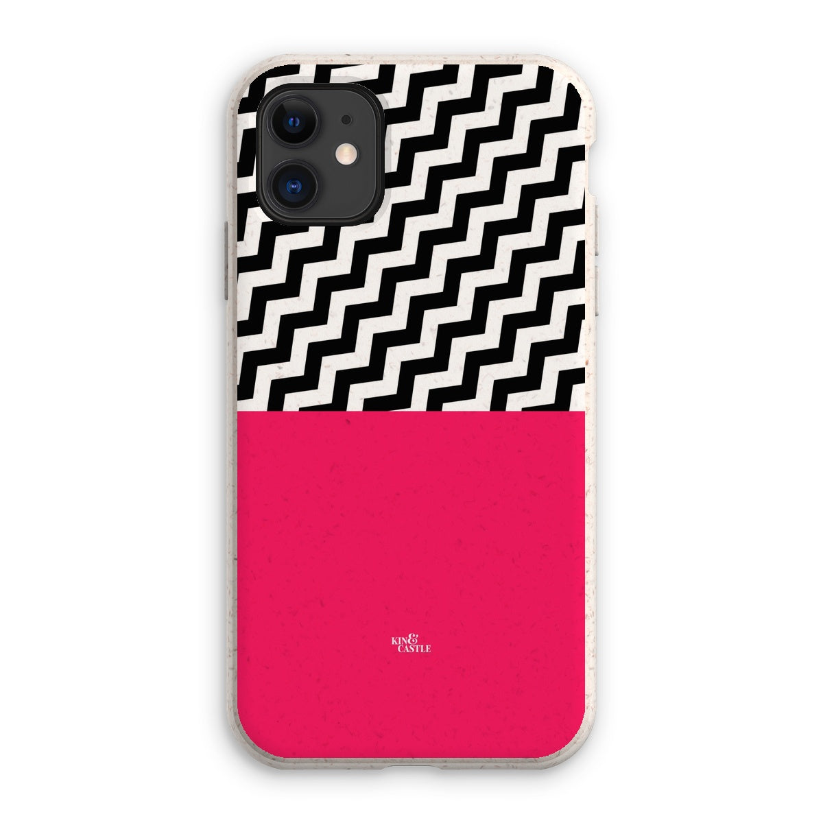 Geometric Zig Zag & Hot Pink Eco Phone Case