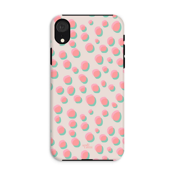 Coral & Mint Pastel Dots Tough Phone Case