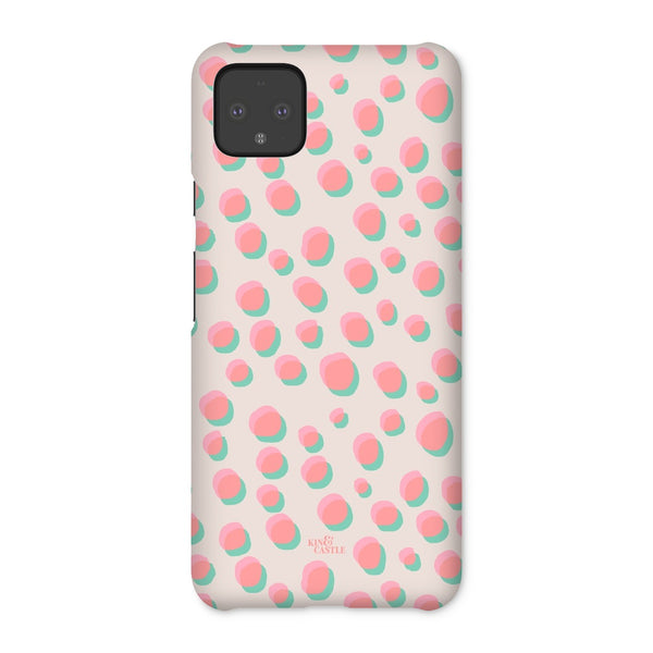 Coral & Mint Pastel Dots Snap Phone Case