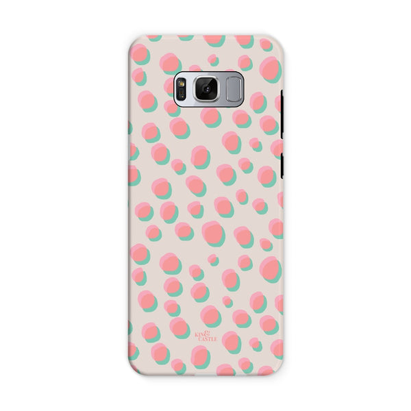 Coral & Mint Pastel Dots Tough Phone Case