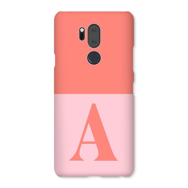 Monogram Initial Pastel Colours Snap Phone Case