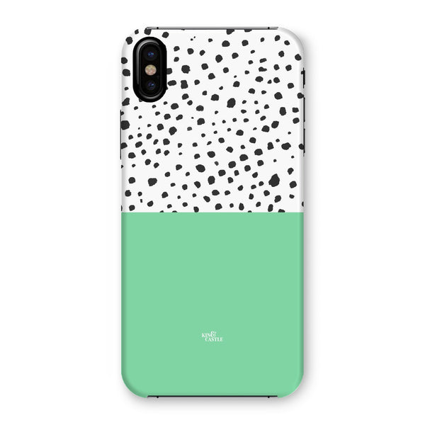 Mint & Graphite Animal Spots Snap Phone Case