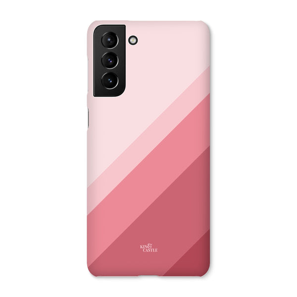 Pink Geometric Stripe Snap Phone Case