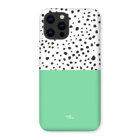 iPhone 11 Pro Max - Snap Case - Mint & Graphite Animal Spot - Gloss