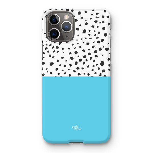 Blue & Graphite Animal Spots Snap Phone Case