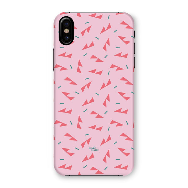 Pink Ditzy Triangles Snap Phone Case