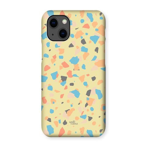 Yellow, Peach & Blue Terrazzo Snap Phone Case
