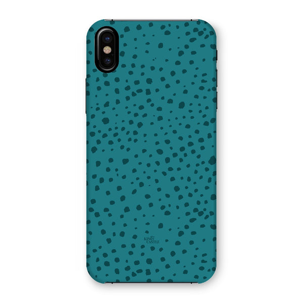 Teal Animal Spots Snap Phone Case
