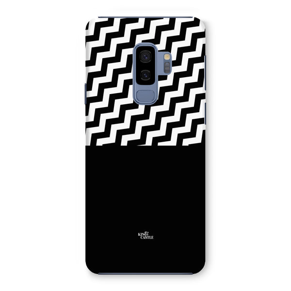 Geometric Zig Zag & Black Snap Phone Case