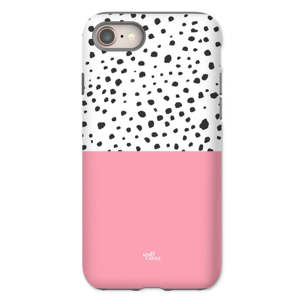 Pink & Graphite Animal Spots Tough Phone Case
