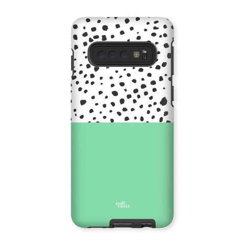 Samsung S10 - Tough - Mint & Graphite Animal Spot - Matte