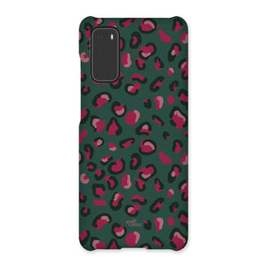 Samsung S20 - Snap - Green & Raspberry Pink Leopard - Gloss